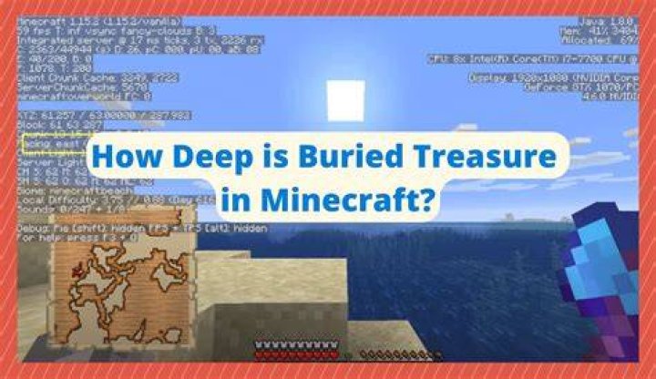 How deep are buried treasures in minecraft