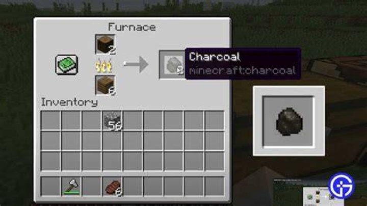 How do u make charcoal in minecraft