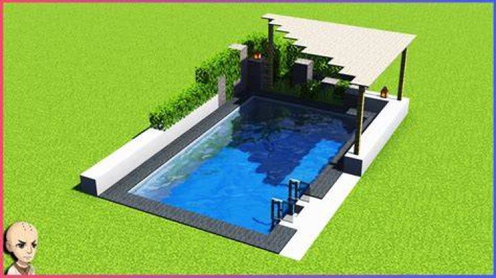 How to build a pool in minecraft