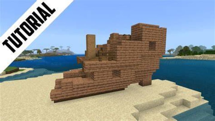 How to build a shipwreck in minecraft