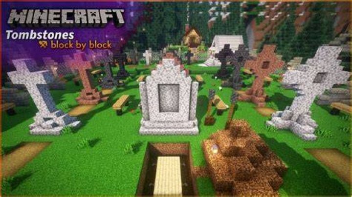 How to make a tombstone in minecraft