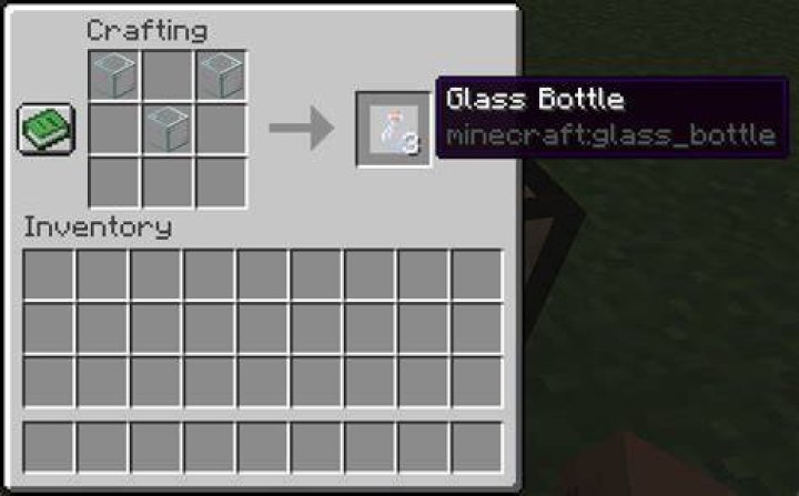 How to make glass bottle in minecraft
