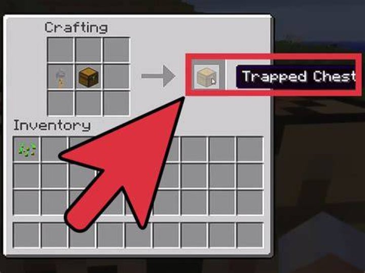 How to make trap chest in minecraft