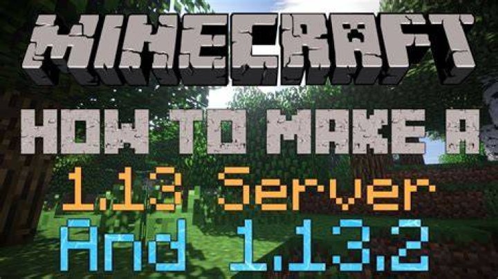 How to setup a minecraft server 1.13.2