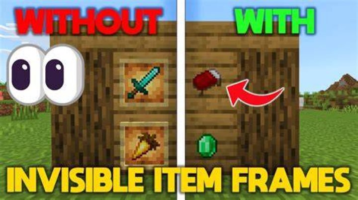 Minecraft how to get invisible item frames