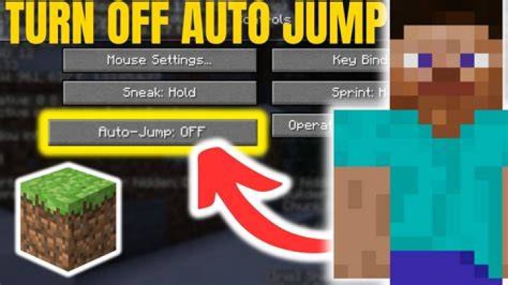 Minecraft how to turn off auto jump
