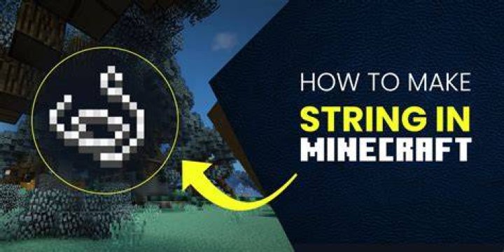 What to do with string in minecraft